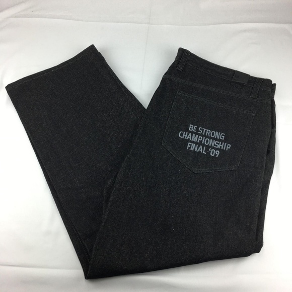mens black jeans size 44 waist